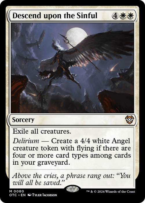 Descend upon the Sinful (OTC-080) - mythic