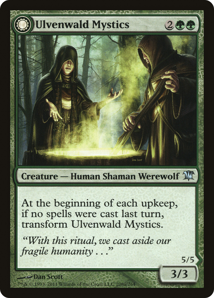 Ulvenwald Mystics // Ulvenwald Primordials (ISD-208) - uncommon: (Double Faced Transform)
