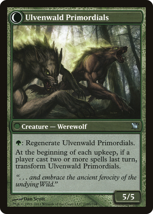 Ulvenwald Mystics // Ulvenwald Primordials (ISD-208) - uncommon: (Double Faced Transform) - Foil
