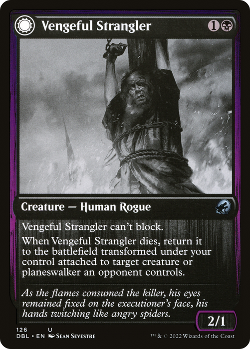 Vengeful Strangler // Strangling Grasp (DBL-126) - uncommon: (Double Faced Transform) - Foil