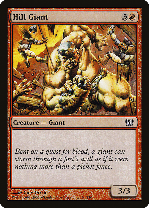 Hill Giant (8ED-194★) - common - Foil