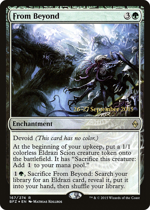 From Beyond (PRE-167S) - rare: (devoid) - Foil