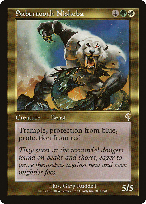 Sabertooth Nishoba (INV-268) - rare - Foil