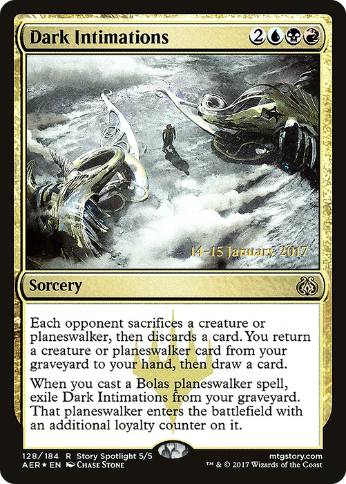 Dark Intimations (PRE-128S) - rare - Foil