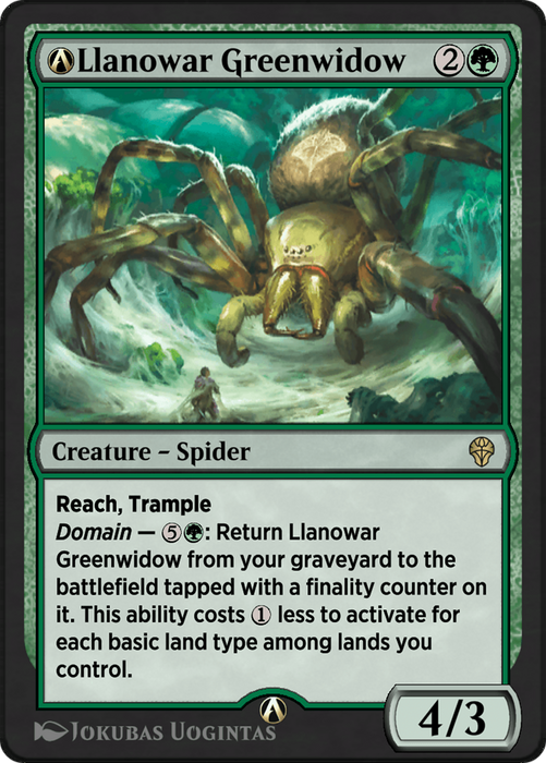 A-Llanowar Greenwidow (DMU-A-169) - rare