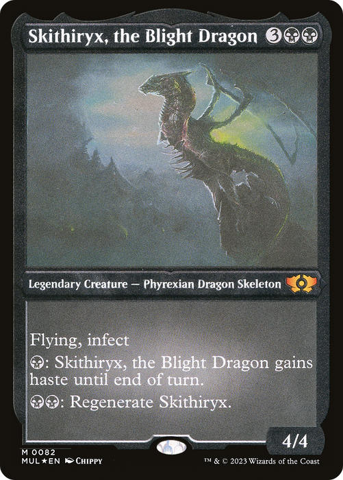 Skithiryx, the Blight Dragon (MUL-082) - mythic - Etched Foil