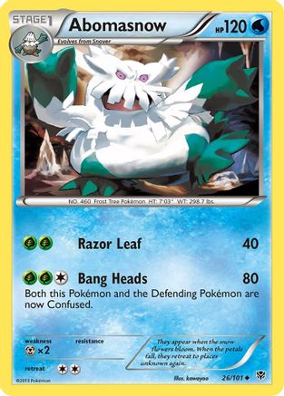 Abomasnow (026) - PB  - Uncommon - Reverse Holofoil