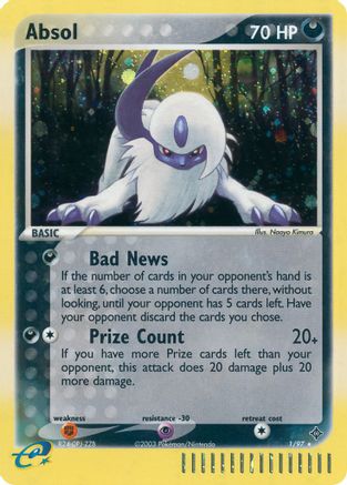 Absol (001) - D  - Holo Rare - Holofoil