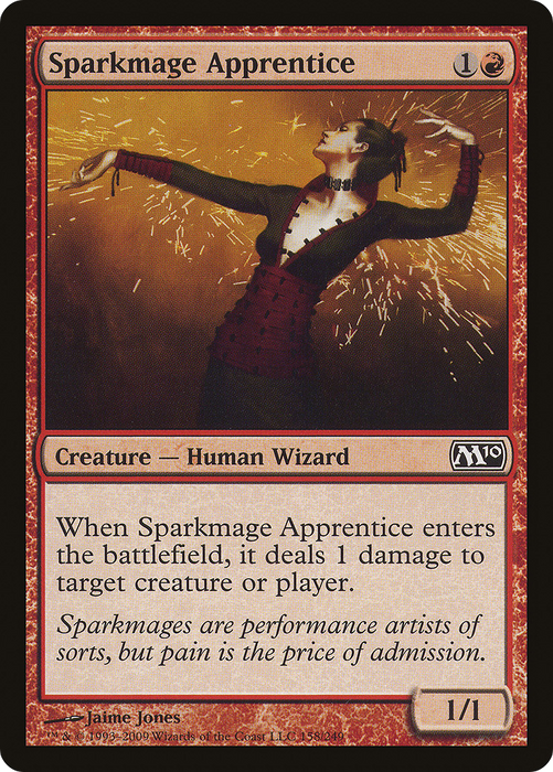 Sparkmage Apprentice (M10-158) - common - Foil