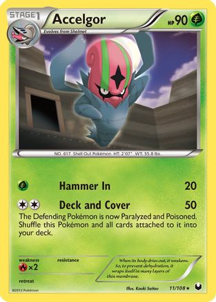Accelgor (011) - DE  - Rare - Reverse Holofoil