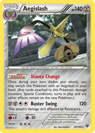 Aegislash (85) (085) - XBS  - Rare - Reverse Holofoil