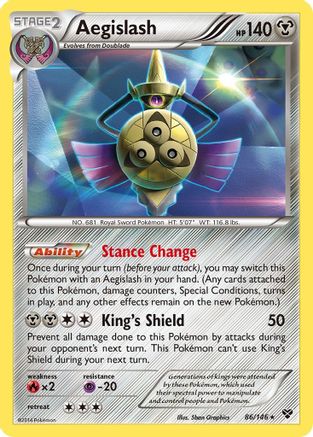 Aegislash (86) (086) - XBS  - Holo Rare - Holofoil