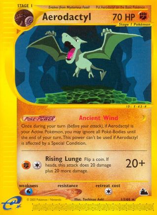 Aerodactyl (001) - S  - Rare - Reverse Holofoil