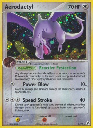 Aerodactyl (001) - LM  - Holo Rare - Holofoil