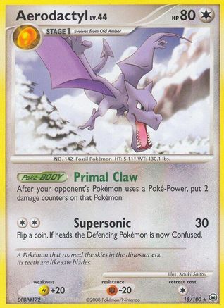 Aerodactyl (015) - MD  - Rare - Reverse Holofoil