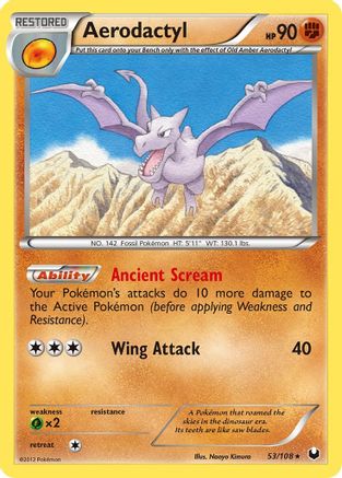 Aerodactyl (053) - DE  - Rare - Reverse Holofoil