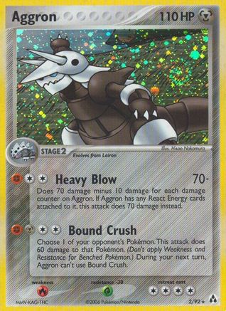 Aggron (002) - LM  - Holo Rare - Reverse Holofoil