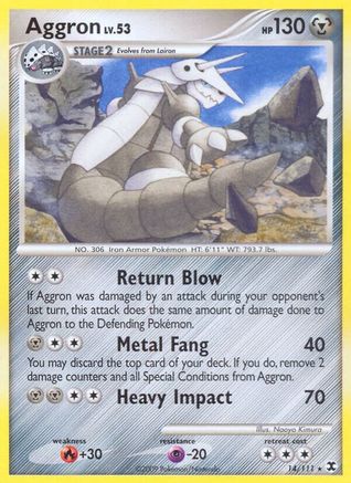 Aggron (014) - RR  - Rare - Reverse Holofoil