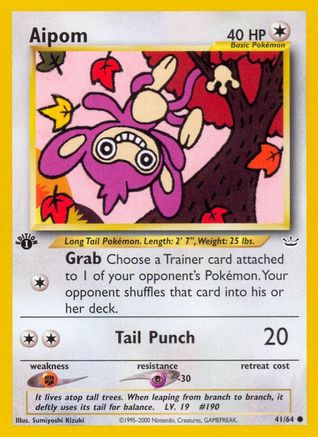 Aipom (041/64) - NR  - Common - 1st Edition