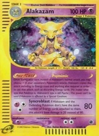 Alakazam (1) (001) - E  - Holo Rare - Reverse Holofoil