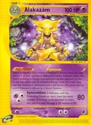 Alakazam (33) (033/165) - E  - Rare - Reverse Holofoil