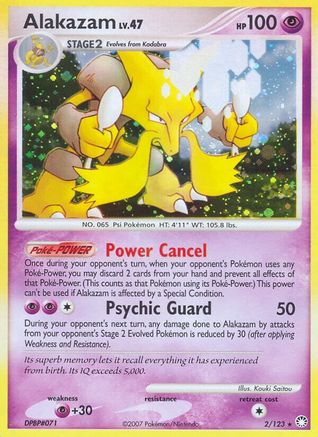 Alakazam (002/123) - MT  - Holo Rare - Holofoil