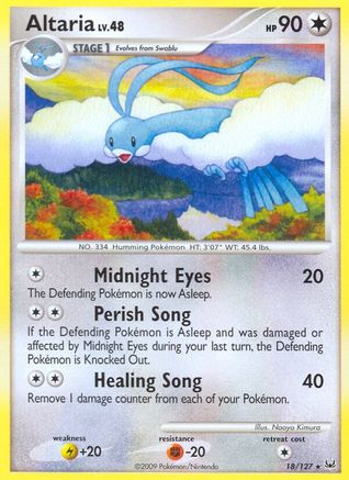 Altaria (018) - P  - Rare - Reverse Holofoil