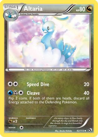 Altaria (092/113) - LT  - Uncommon - Reverse Holofoil