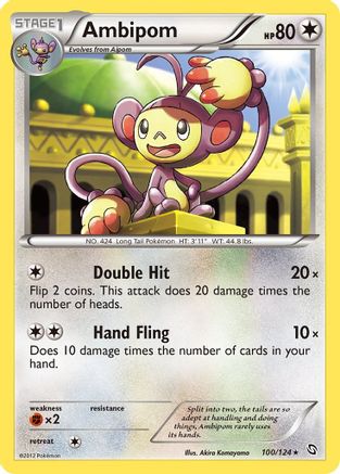 Ambipom (100) - DE  - Rare - Reverse Holofoil