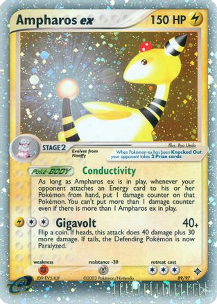 Ampharos ex (089) - D  - Ultra Rare - Holofoil