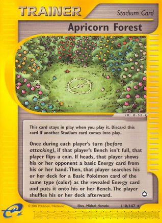 Apricorn Forest (118) - A  - Rare - Reverse Holofoil