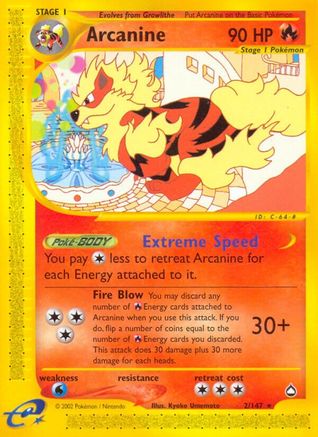 Arcanine (002) - A  - Rare