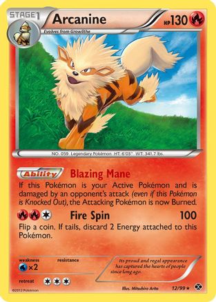Arcanine (12) (012/99) - ND  - Rare - Reverse Holofoil