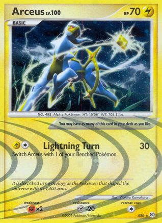 Arceus (AR6) (AR6) - A  - Holo Rare - Holofoil