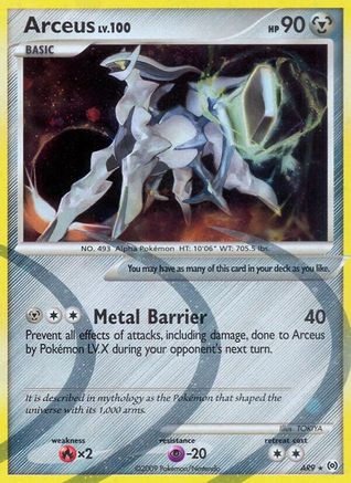 Arceus (AR9) (AR9) - A  - Holo Rare - Holofoil
