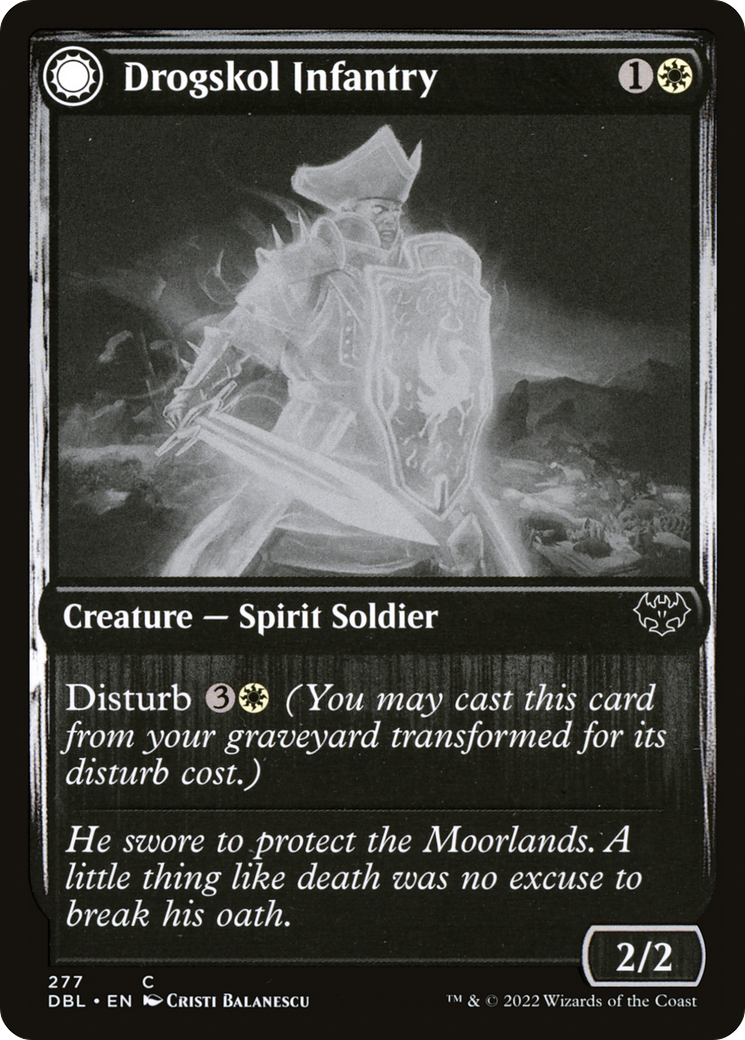 Drogskol Infantry // Drogskol Armaments (DBL-277) - common: (Double Faced Transform) - Foil