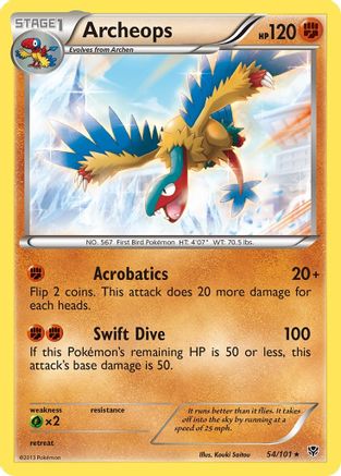 Archeops (054/101) - PB  - Holo Rare - Holofoil