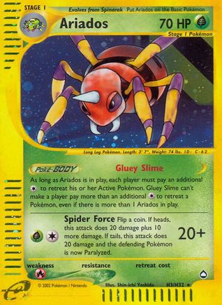 Ariados (H3) (0H3) - A  - Holo Rare - Holofoil