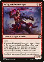 Kolaghan Warmonger (MAT-017) - uncommon - Foil
