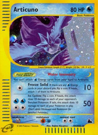 Articuno (H3) (0H3) - S  - Holo Rare - Holofoil