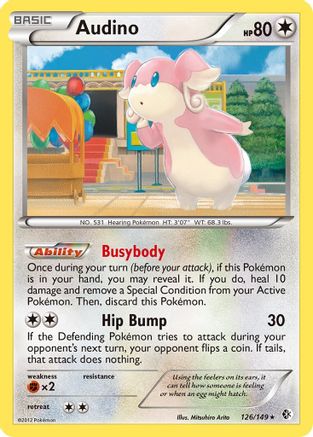 Audino (126) - BC  - Rare - Reverse Holofoil