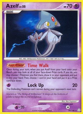 Azelf (019) - LA  - Rare - Reverse Holofoil