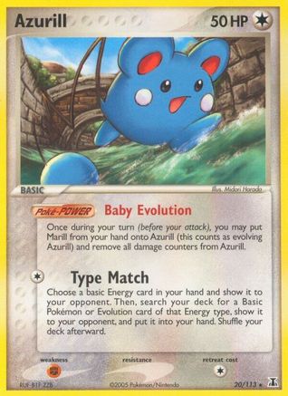 Azurill (020) - DS  - Rare