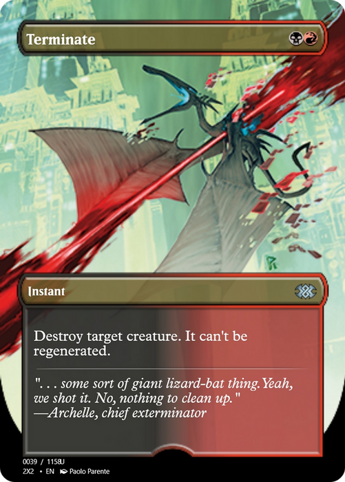 Terminate (PRM-102291) - uncommon - Foil
