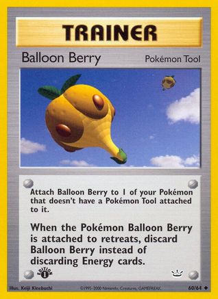 Balloon Berry (060/64) - NR  - Uncommon - 1st Edition