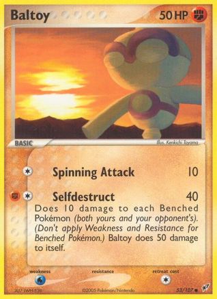 Baltoy (053/107) - D  - Common - Reverse Holofoil