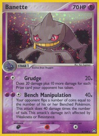 Banette (004/108) - PK  - Holo Rare - Reverse Holofoil