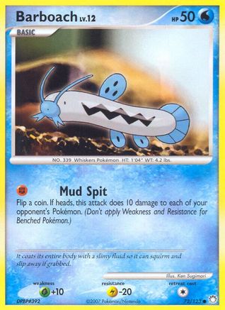 Barboach (072) - MT  - Common - Reverse Holofoil