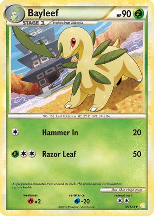 Bayleef (035) - HS  - Uncommon - Reverse Holofoil