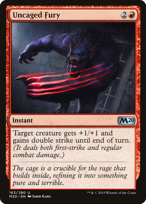Uncaged Fury (M20-163) - uncommon